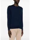 Wool Cashmere Knit Top Navy - BRUNELLO CUCINELLI - BALAAN 3