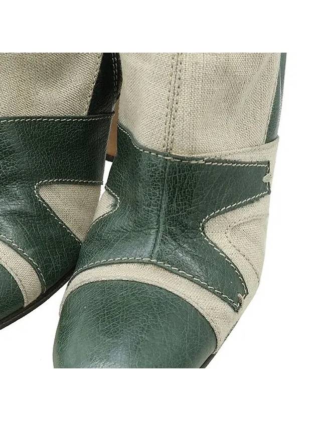 Smith Market Used Luxury Linen Boots Women s Shoes - MARNI - BALAAN 4