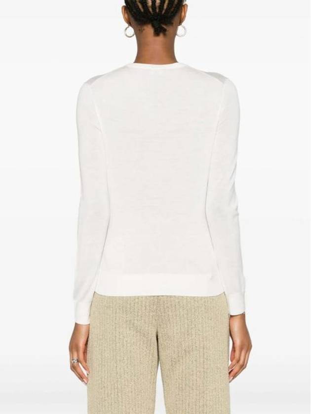 Regal Wool Crew Neck Knit Top New Ivory - THEORY - BALAAN 5