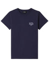 Denise Embroidered Short Sleeve T-shirt Navy - A.P.C. - BALAAN 2