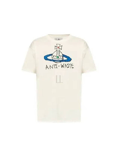 Anti Waste Short Sleeve T-Shirt Ivory - VIVIENNE WESTWOOD - BALAAN 2