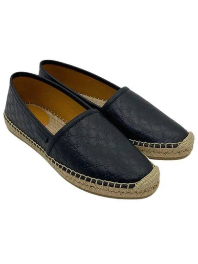 Microshima Leather Espadrilles Black - GUCCI - BALAAN 2