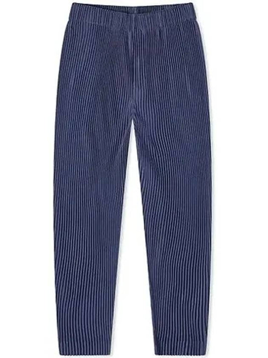 Pleated Tapered Straight Pants Blue - ISSEY MIYAKE - BALAAN 2