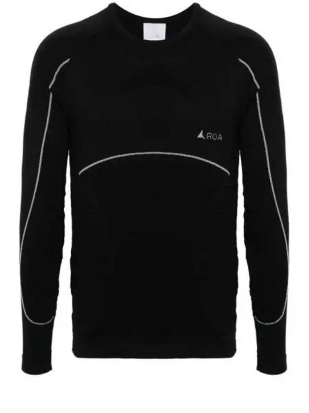 24 Seamless Longsleeve RBMW0100FA72 BLK0001 long sleeve t shirt - ROA - BALAAN 1