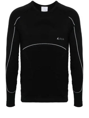 24 Seamless Longsleeve RBMW0100FA72 BLK0001 long sleeve t shirt - ROA - BALAAN 1