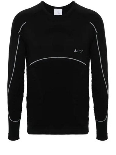 24 Seamless Longsleeve RBMW0100FA72 BLK0001 long sleeve t shirt - ROA - BALAAN 1