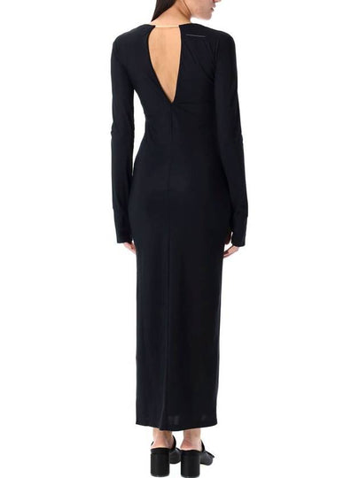 Mm6 Maison Margiela V-Neck Long Dress - MAISON MARGIELA - BALAAN 2