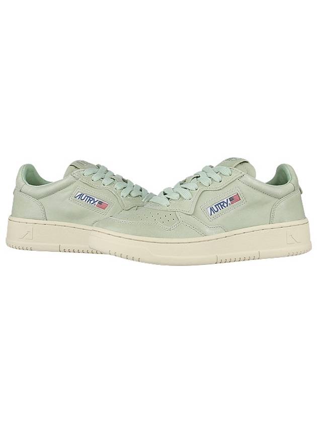 Women's Medalist Goatskin Low Top Sneakers Green - AUTRY - BALAAN 2