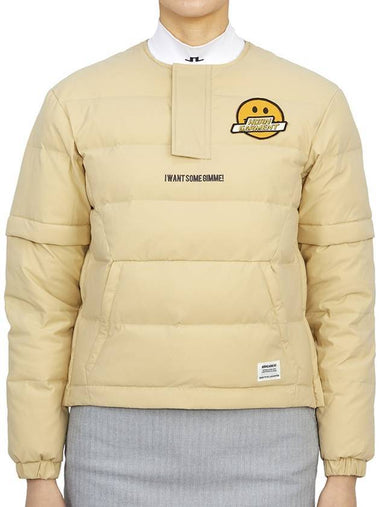 Gimme Detachable Down Jacket Beige - HORN GARMENT - BALAAN 1