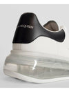 Oversized Clear Sole Low Top Sneakers Black White - ALEXANDER MCQUEEN - BALAAN 9