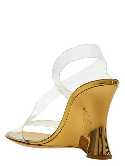 Gianvito Rossi Laminated Leather Pvc Sandals - GIANVITO ROSSI - BALAAN 2