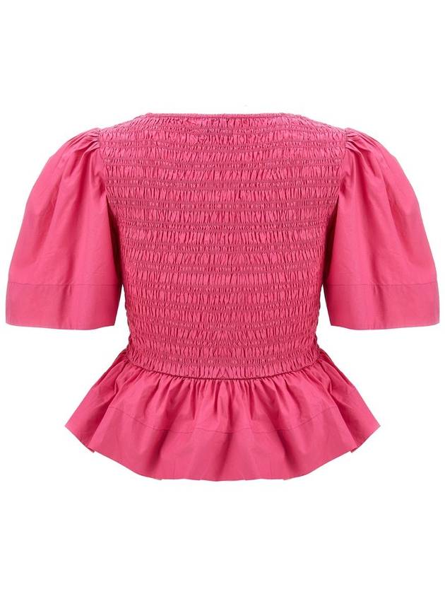 Shirt F8766072 Fucsia - GANNI - BALAAN 3