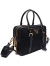 Nylon Saffiano Tote Bag Black - PRADA - BALAAN 4