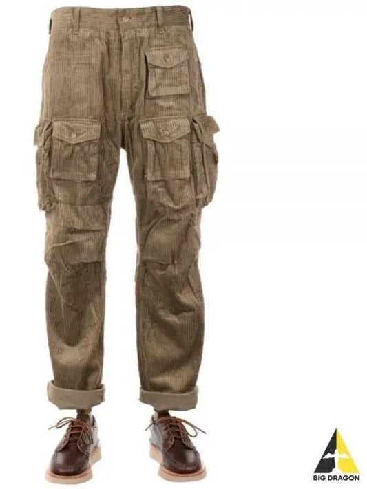 FA Pant B Khaki Cotton 4 5W Corduroy 23F1F016 NQ298 SD016 Pants - ENGINEERED GARMENTS - BALAAN 1