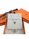 Mini Pop H Pendant Necklace Palladium Noir Silver - HERMES - BALAAN 2