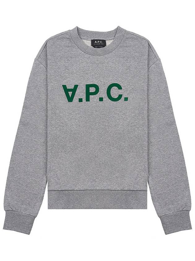 Elisa Logo Print Sweatshirt Grey - A.P.C. - BALAAN 11