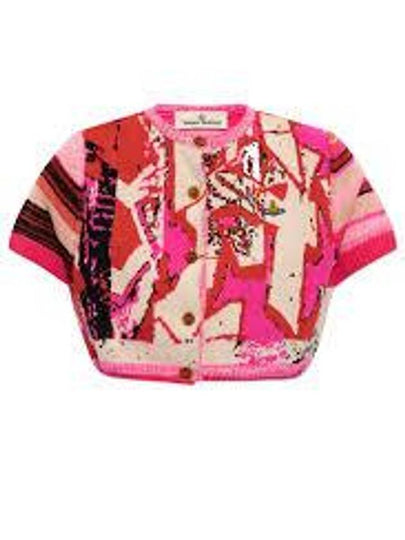 Graffiti Crop Cardigan 18030050 Y001Z O102 B0111208212 - VIVIENNE WESTWOOD - BALAAN 2