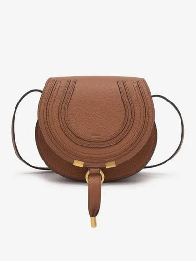 Marcie Saddle Small Grained Leather Cross Bag Tan - CHLOE - BALAAN 2