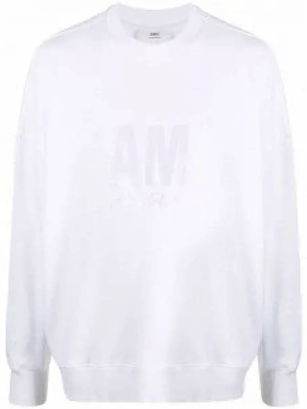 Paris Logo Sweatshirt White - AMI - BALAAN 2