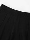 Pin Tuck Wide Knit Pants Black 3Colors - CALLAITE - BALAAN 3