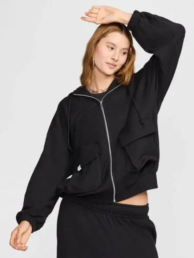 Women s Sportswear Dance Oversized Full Zip Hoodie 010 - NIKE - BALAAN 1