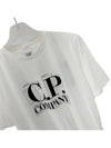 Graphic Logo Print Short Sleeve T-Shirt White - CP COMPANY - BALAAN 4