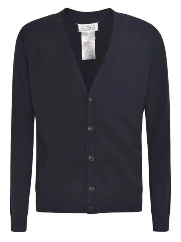 Cashmere Back Stitch Cardigan Navy - MAISON MARGIELA - BALAAN 2