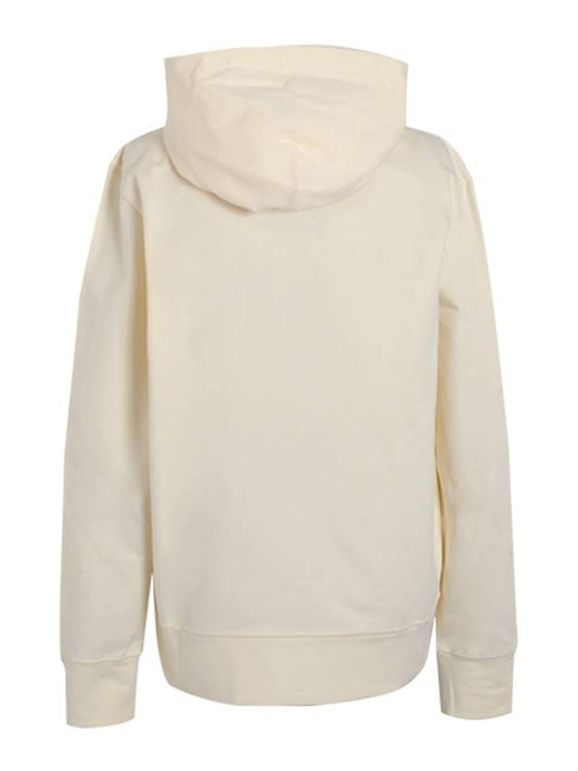 Men's UMK0272 01 Logo Print Hooded Sweatshirt Cream - KITON - BALAAN 2