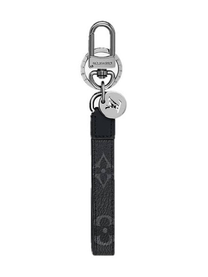 Monogram Dragonne Bag Charm Key Holder Black - LOUIS VUITTON - BALAAN 2