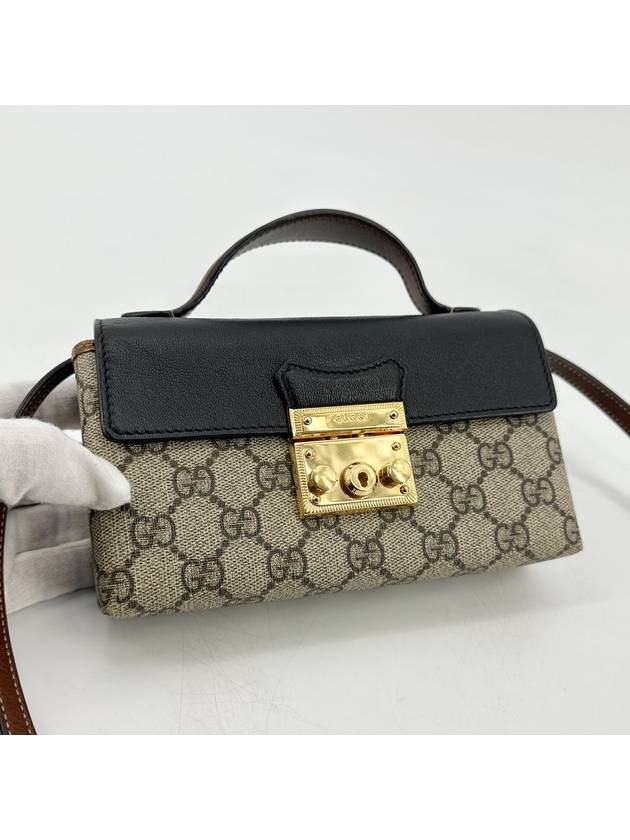 GG Supreme Paddle Lock Top Handle Shoulder Bag 652683 - GUCCI - BALAAN 2