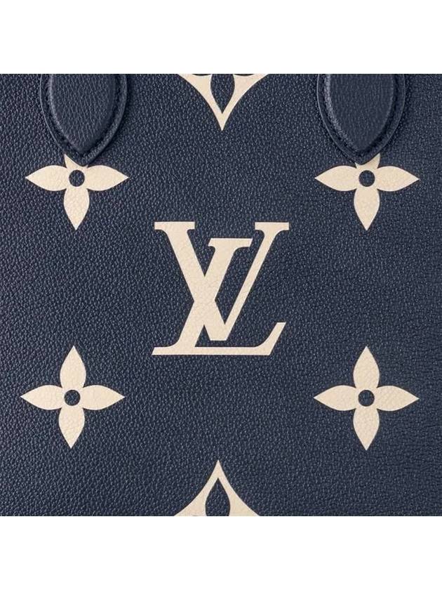 OnTheGo MM Monogram Empreinte Leather Tote Bag Navy - LOUIS VUITTON - BALAAN 7