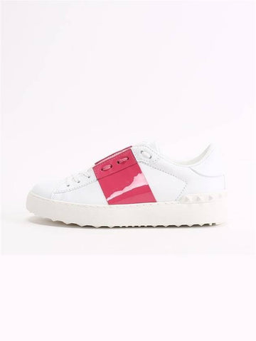 Hidden Low Top Sneakers White Pink - VALENTINO - BALAAN 1