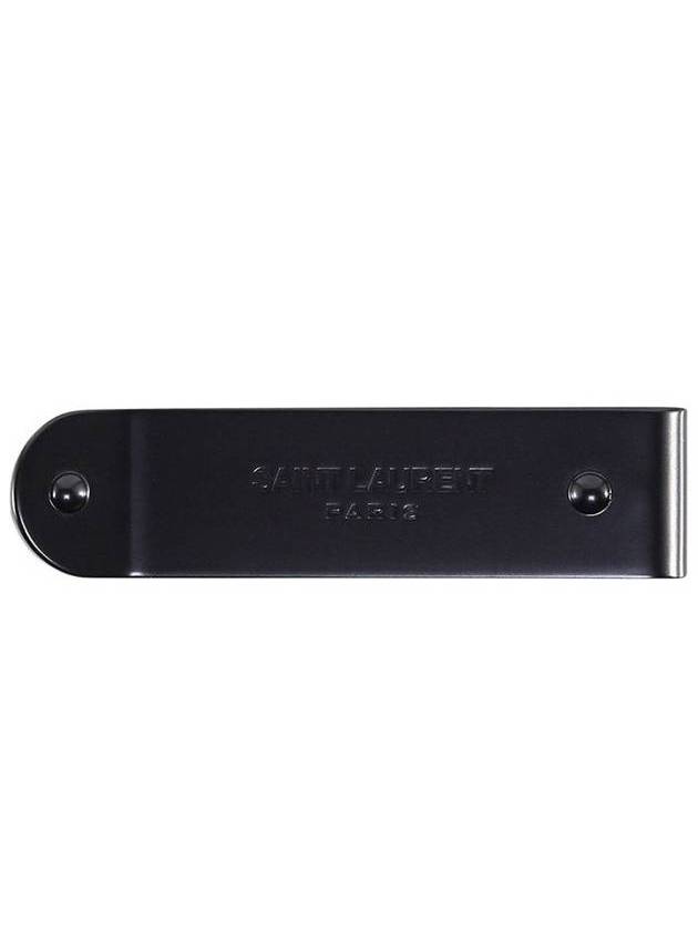 ID Money Metal Clip Black - SAINT LAURENT - BALAAN 1