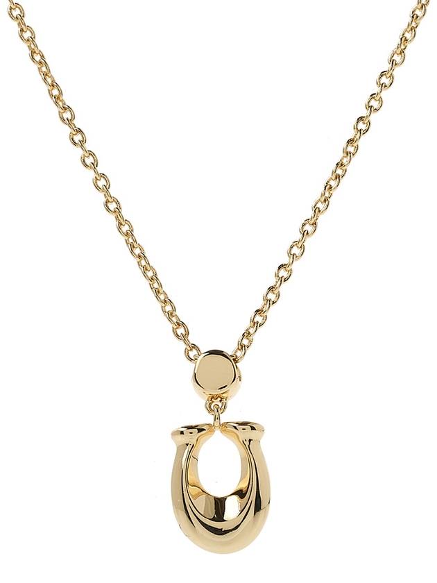 Signature Crystal Necklace Gold - COACH - BALAAN 5