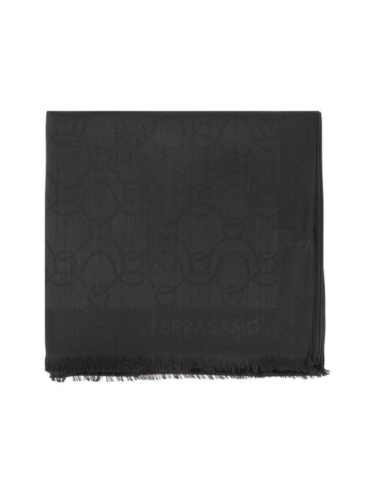 Gancini Muffler Black - SALVATORE FERRAGAMO - BALAAN 1