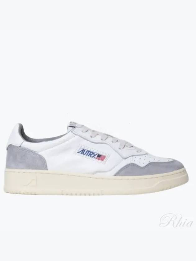 Medalist Leather Low-Top Sneakers Grey White - AUTRY - BALAAN 2