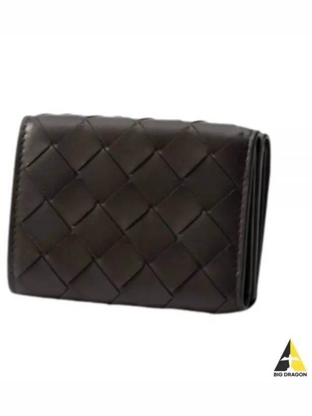 Intrecciato Continental Leather Half Wallet Grey - BOTTEGA VENETA - BALAAN 2