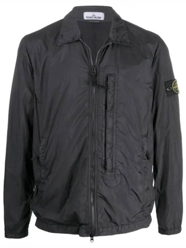 Jacket Crinkle Labs Overshirt Dark Gray 731510123 V0065 - STONE ISLAND - BALAAN 1