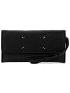 Signature Stitch Hand Strap Long Wallet Black - MAISON MARGIELA - BALAAN 3