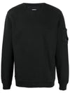 Brushed Emerized Diagonal Fleece Sweatshirt Black - CP COMPANY - BALAAN 3