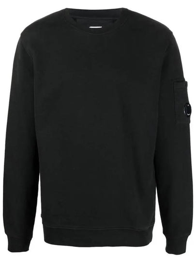 Brushed Emerized Diagonal Fleece Sweatshirt Black - CP COMPANY - BALAAN 2