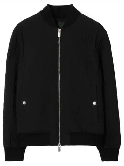 Quilted Bomber Jacket Black - BURBERRY - BALAAN 2