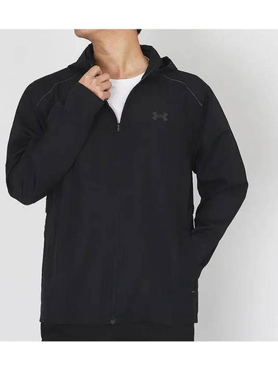 Men's UA Storm Run Hooded Jacket Black - UNDER ARMOUR - BALAAN 2