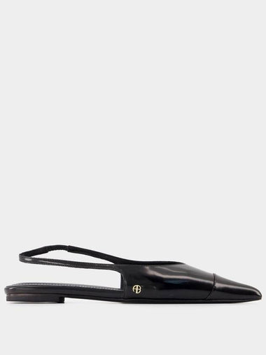 Elena Slingback Flats - ANINE BING - Calfskin - Black - ANINE BING - BALAAN 1