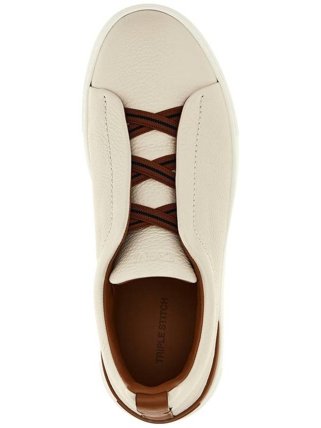 Zegna 'Triple Stitch' Sneakers - ERMENEGILDO ZEGNA - BALAAN 4