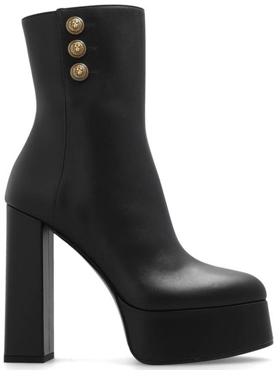 Brune Leather Ankle Boots 135mm BN1TE910LIRS - BALMAIN - BALAAN 2