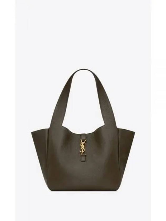 Bea Grained Leather Tote Bag Light Musk - SAINT LAURENT - BALAAN 2