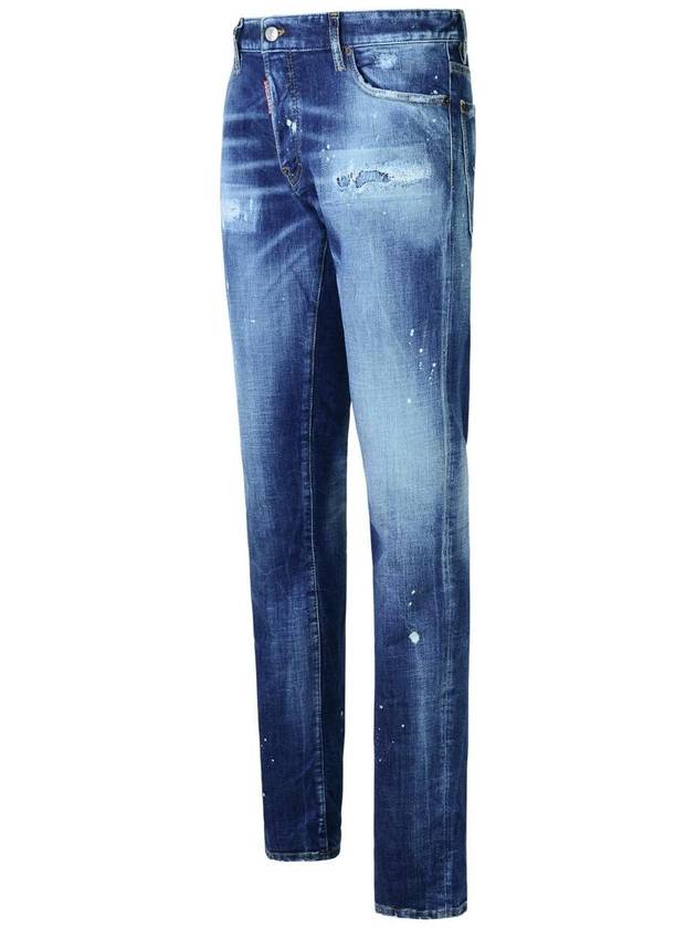 Medium Heritage Rammendo Wash Skinny Jeans Blue - DSQUARED2 - BALAAN 3