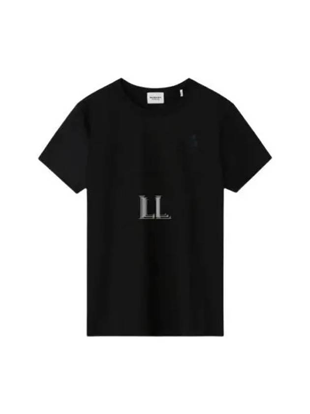 Aby Logo Short Sleeve T-Shirt Black - ISABEL MARANT - BALAAN 2