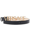 Logo Buckle Leather Belt 1004044DV3T - VERSACE - BALAAN.